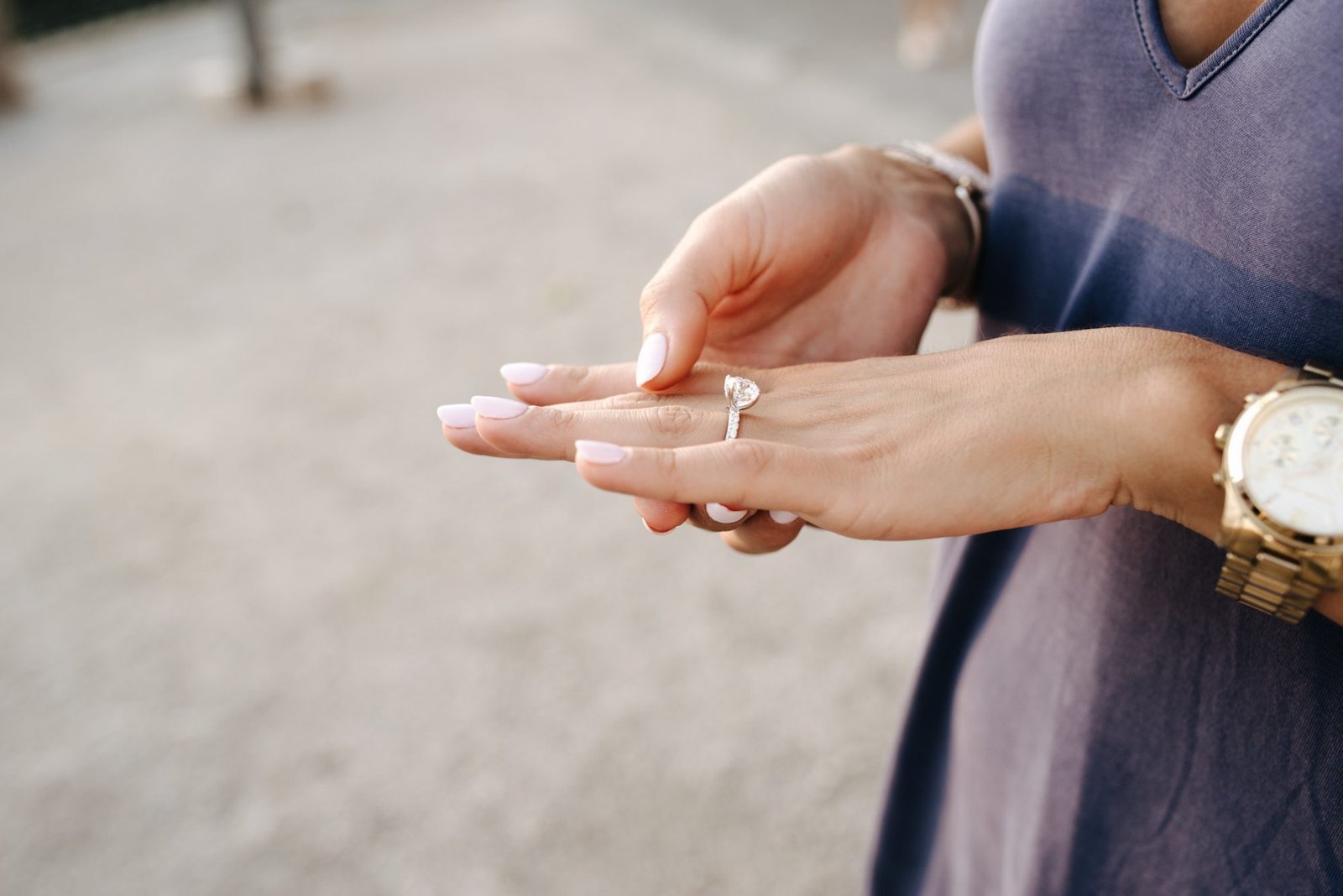 The ring, just after the yes